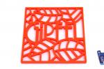 0216 GIPFEL Подставка под горячее GLUM 17х17х0,8см оранжевая Материал: Силикон FDA