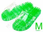 KZ 0377 Тапочки массажные из силикона M (26см) Massage slippers size M, green color