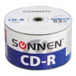 Диски CD-R SONNEN 700Mb 52x Bulk КОМПЛЕКТ 50шт, 512571