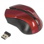 Мышь беспроводная SONNEN WM-250Br, USB,1600dpi, 3 кнопки+1 колесо-кнопка,оптическая,бордовая, 512641