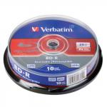 Диски BD-R (Blu-ray) VERBATIM 25Gb 2x КОМПЛЕКТ 10шт. Cake Box 43694