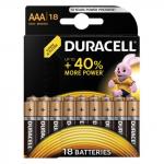 Батарейки DURACELL Basic, AAA (LR03, 24А), алкалиновые, КОМПЛЕКТ 18 шт, в блистере, (ш/к 7557)