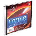 Диск DVD-R VS 4,7Gb 16x Slim Case VSDVDRSL01