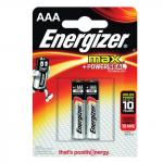 Батарейки ENERGIZER MAX AAA LR03, КОМПЛЕКТ 2шт., АЛКАЛИН, 1.5B, (работают до 10 раз дольше)