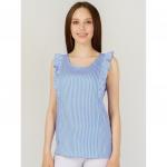 Женская блуза арт. 989-1,бело-голубая