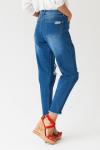 Over-size джинсы из эластичной ткани