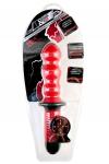 Анальный вибратор Black & Red by TOYFA, 10 режимов вибрации, водонепроницаемый, силикон, красный, 28 см, D 5,4 см