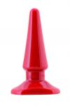 Анальная втулка Black & Red by TOYFA, водонепроницаемая, ПВХ, красная, 10 см, D 3 см