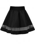 Чёрная школьная юбка для девочки Арт.82661