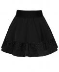 Чёрная школьная юбка для девочки Арт.82391