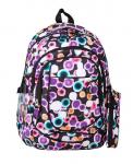 Рюкзак школьный для девочки круги,цвет фиолетовый Арт.16282