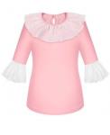 Розовая школьная блузка для девочки  Арт.78751