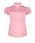 Розовая школьная блузка для девочки  Арт.59934