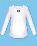 Школьная белая блузка с бантиком для девочки Арт.802011