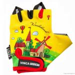 Перчатки велосипедные детские Vinca VG 942 Travel yellow 4XS