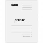 Папка-обложка OfficeSpace Дело, картон мелованный, 380 г/м2, белый, до 200 л., A-PD38M_350 / 158532