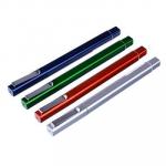 Ручка шариковая синяя, квадратный корпус, 0,7мм, 13,4см, пластик, 4 цвета корпуса