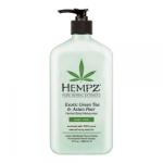 Hempz Exotic Green Tea&Asian Pear Herbal Moisturizer - Молочко для тела увлажняющее, Зеленый чай и Груша, 500 мл.