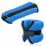 HKAW101-3 Утяжелители ALT Sport (2х0,75 кг) (нейлон) в сумке (синие)