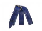 Кожаный синий женский джинсовый ремень B25-49