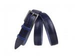 Кожаный синий женский джинсовый ремень B25-77