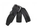 Кожаный черный мужской джинсовый ремень B40-893