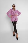 Укороченное облегченное пальто цвет лиловый Jdf3498