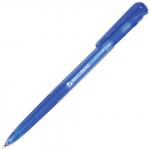 Ручка шариковая автомат. BRAUBERG Dialog, СИНЯЯ, корпус тониров. синий, 0,7мм, линия 0,35мм, 141509
