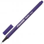 Ручка капиллярная BRAUBERG Aero, ФИОЛЕТОВАЯ, трехгранная, металлический наконечник, 0,4мм, 142255