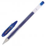 Ручка гелевая UNI-BALL (Япония) Signo, СИНЯЯ, корпус прозрачный, узел 0,7мм, линия 0,4мм, UM-120