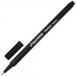 Ручка капиллярная BRAUBERG Aero, ЧЕРНАЯ, трехгранная, металлический наконечник, 0,4мм, 142252