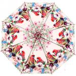 Зонт-трость женский Яркие попугаи, цвет микс, d-102 см, h-92 см