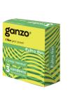 Презервативы Ganzo Ultra thin, ультратонкие, латекс, 18 см, 3 шт