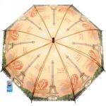 Зонт-трость женский Города микс 6 расцветок, 8 спиц, d-93 см, длина в слож. виде 75 см