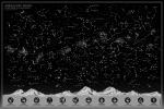 Карта настенная. Звездное небо/Созвездия, светящиеся в темноте. 90х60 см. ГЕОДОМ