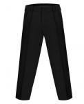 Черный комплект для мальчика (брюки, жилет с бабочкой и рубашка) 82451-189011-83811
