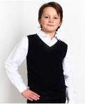 Школьный комплект для мальчика (жилет, брюки и рубашка-поло)  83811-6630-60111