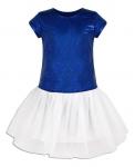 Нарядное синее платье для девочки  Арт.83271