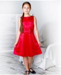 Красное нарядное платье для девочки Арт.7621