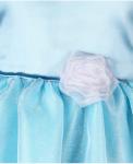 Голубое платье для девочки Арт.82762, Нарядное платье для девочки на хлопоковой подкладке.