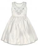 Белое нарядное платье для девочки 8300