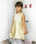 Золотистое нарядное платье для девочки  Арт.76441