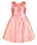 Персиковое платье для девочки  Арт.82822