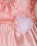 Персиковое платье для девочки  Арт.82822