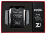 Зажигалка Zippo Armor с покрытием Antique Silver, латунь/сталь, серебристая, матовая, 36x12x56 мм