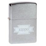 Зажигалка Zippo с покрытием Brushed Chrome, латунь/сталь, серебристая, матовая, 36x12x56