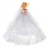 ИГРОЛЕНД Кукла в пышном свадебном наряде, 30см, пластик, полиэстер, 4-8 цветов