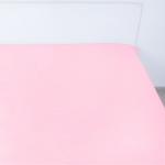 Простынь на резинке сатин цвет розовый 140/200/20 см