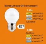 Лампа светодиодная Ecola globe  LED G45 шар