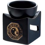 Куб "Инь-Ян", аромалампа, черный, 9 см